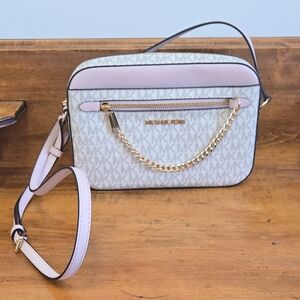 Michael Kors Jet Set Powder Blush Crossbody NWT